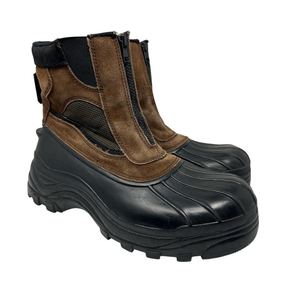 Men Covington Brown Leather Waterproof Insulated Work Outdoor Boots 11